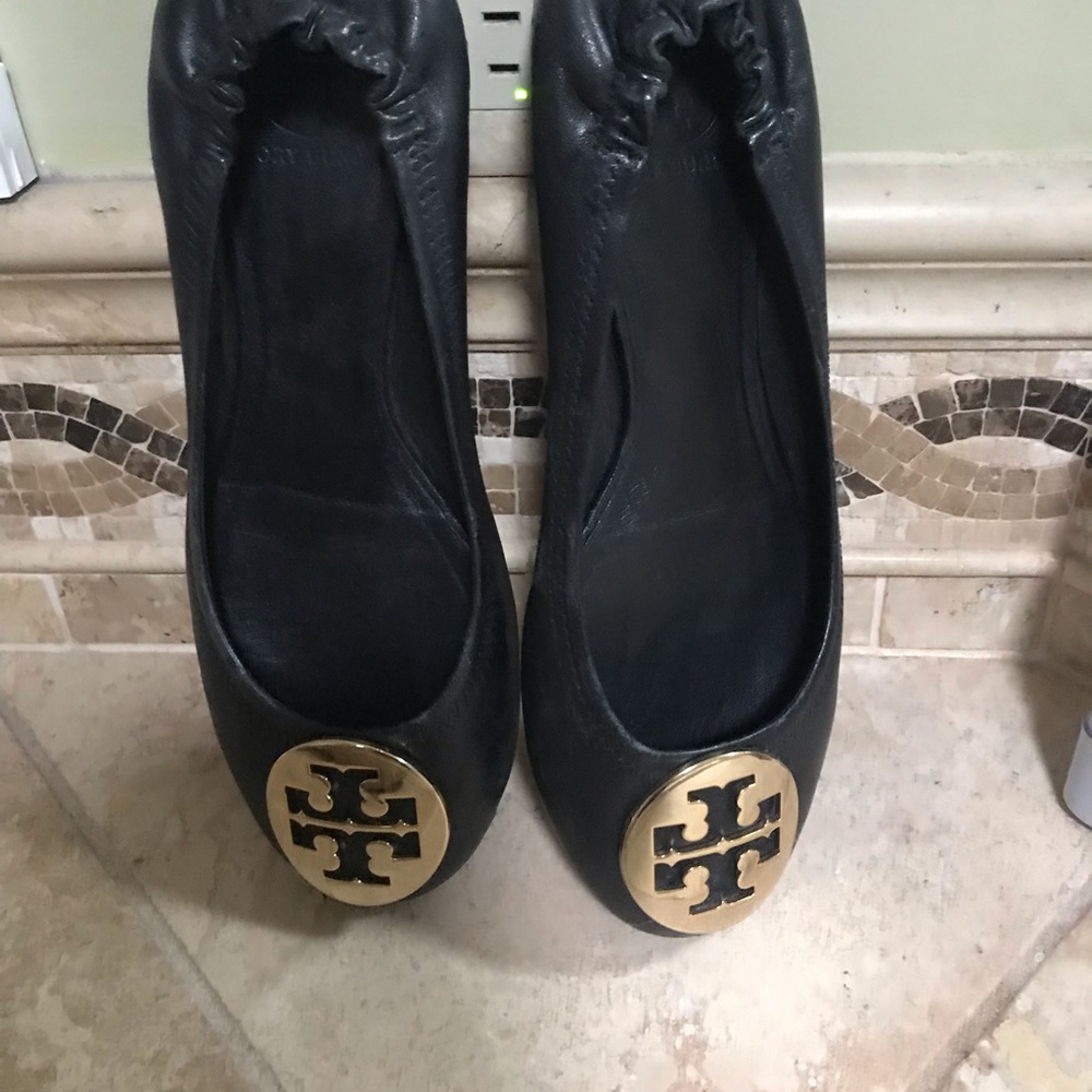 Tory Burch Minnie Flats Black